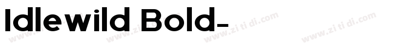 Idlewild Bold字体转换